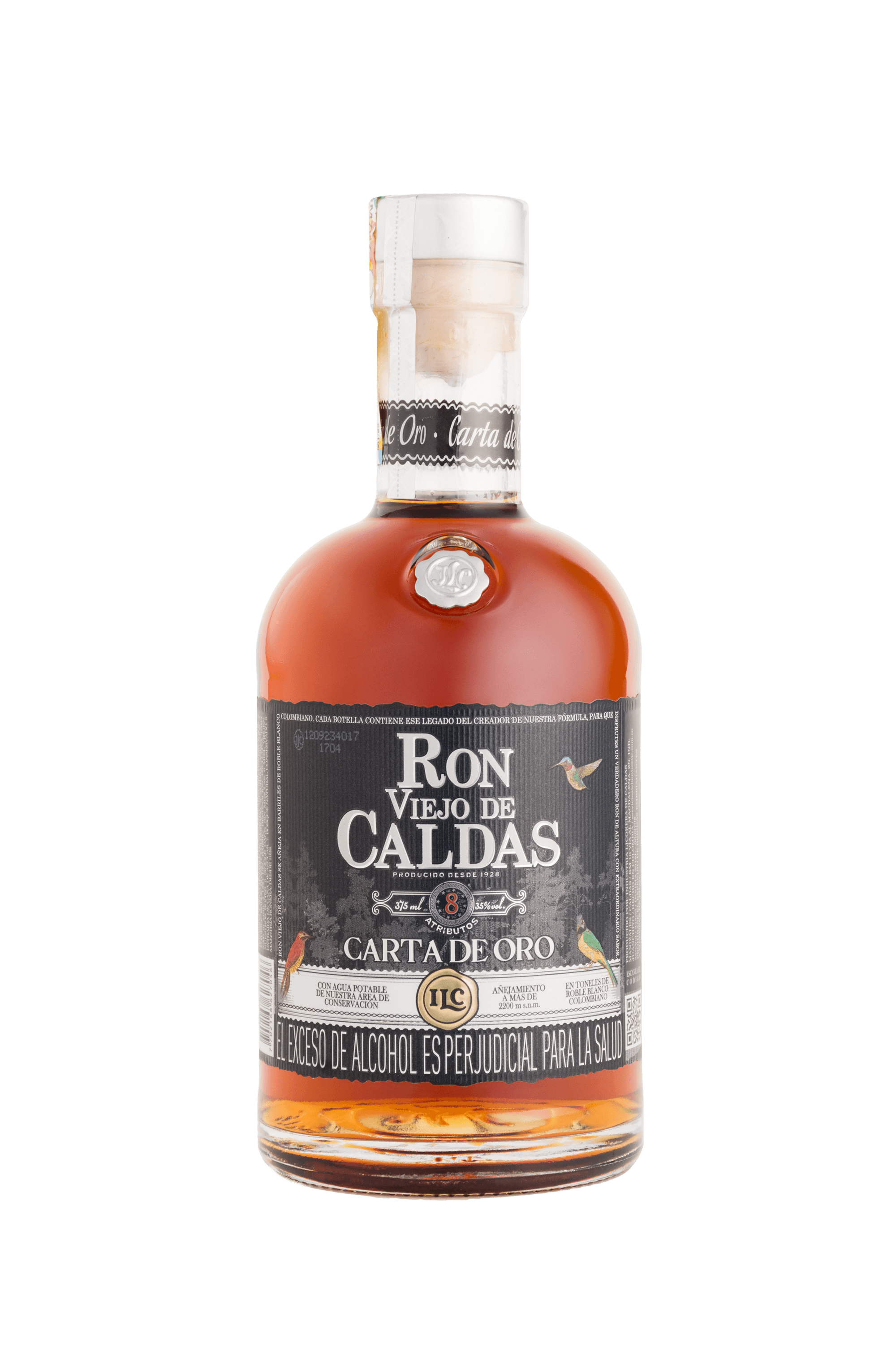 RON VIEJO DE CALDAS CARTA DE ORO *375 ML